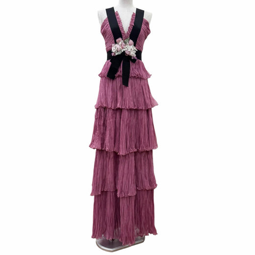 Excellent GUCCI dress Rosie Huntington-Whiteley and Shiina Ringo silk 34 407152