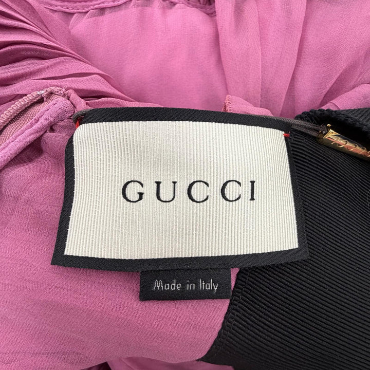 Excellent GUCCI dress Rosie Huntington-Whiteley and Shiina Ringo silk 34 407152