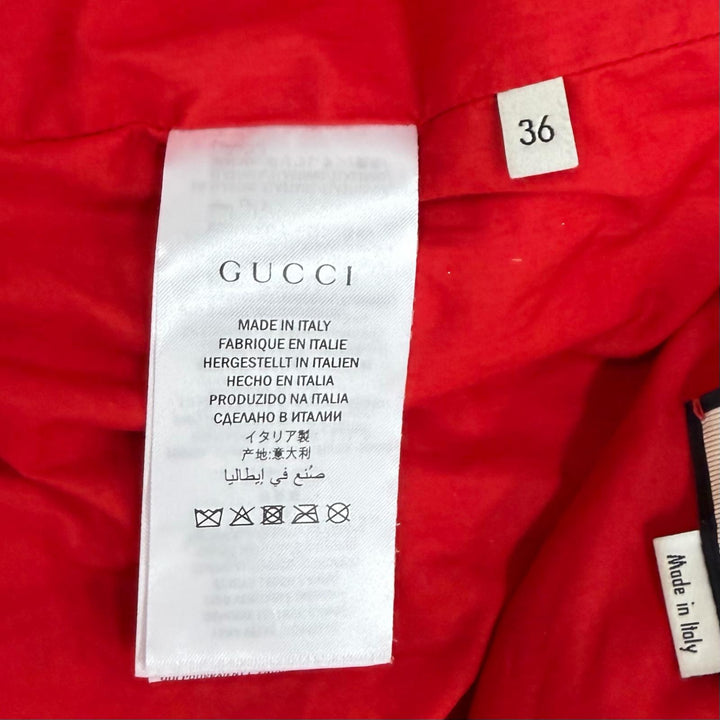 Excellent GUCCI Bomber jacket Logo Zip Metalic Sheep leather 36 481483