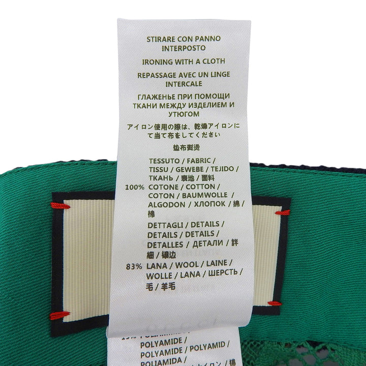 Excellent GUCCI skirt All-lace Sherry Line green cotton Women 36 415312