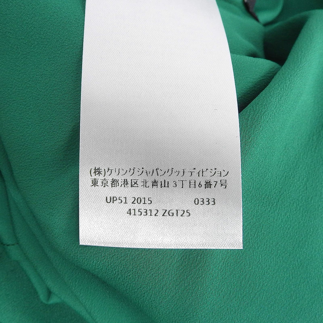 Excellent GUCCI skirt All-lace Sherry Line green cotton Women 36 415312
