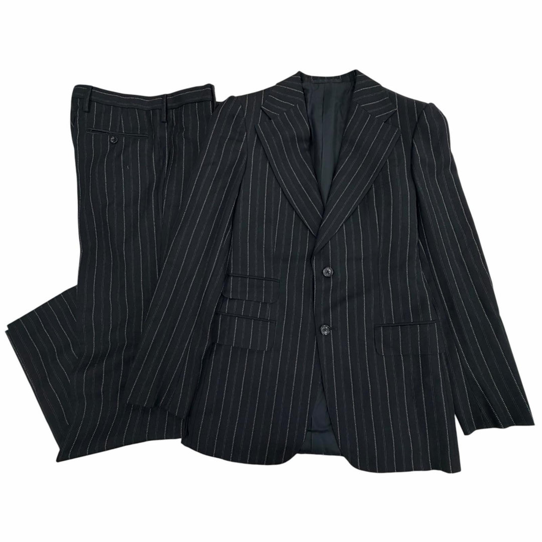 Excellent GUCCI two-piece set black wool mens 46 115368