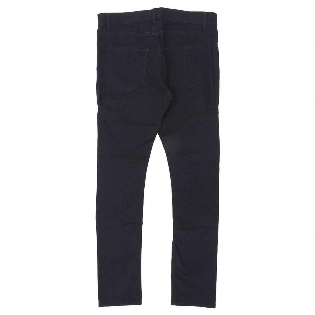 Great SAINT LAURENT PARIS Pants Logo Button Skinny Jeans black mens 33 315401