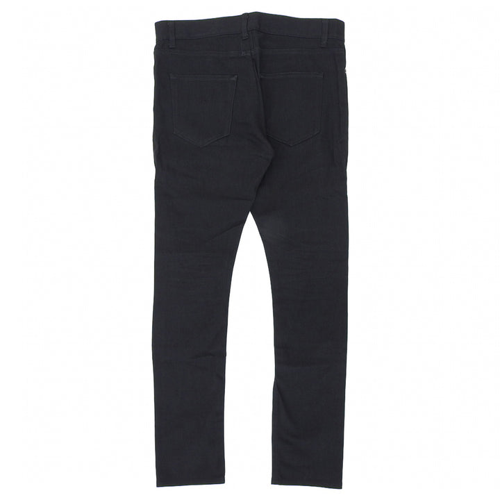 Great SAINT LAURENT PARIS Pants Logo Button Skinny Jeans black mens 33 315401
