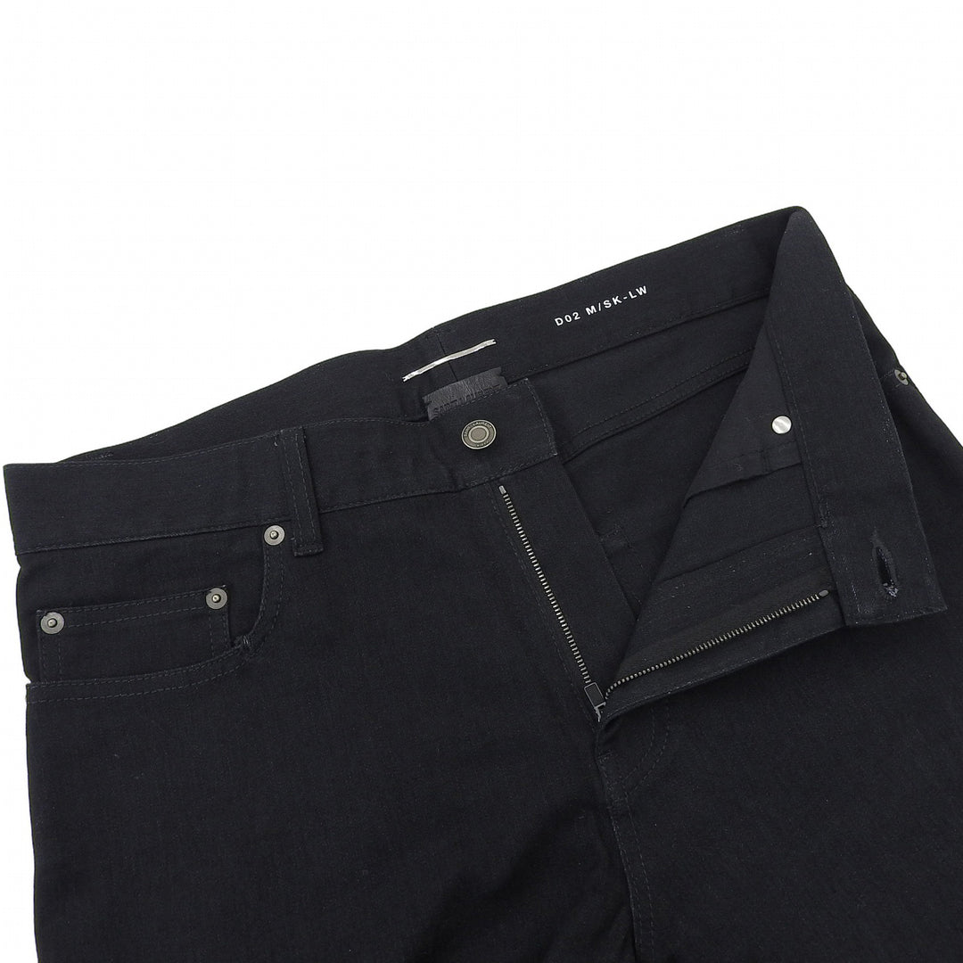 Great SAINT LAURENT PARIS Pants Logo Button Skinny Jeans black mens 33 315401
