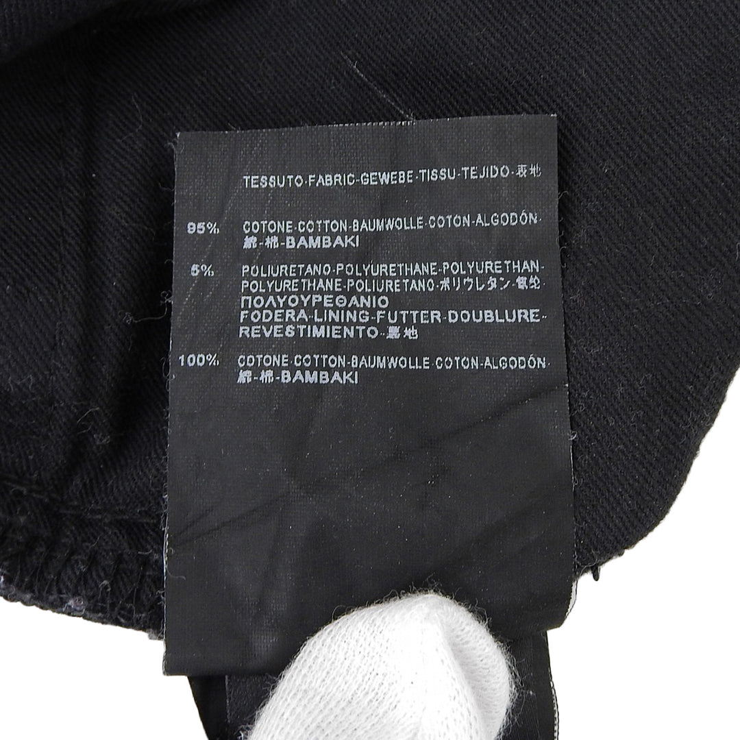 Great SAINT LAURENT PARIS Pants Logo Button Skinny Jeans black mens 33 315401