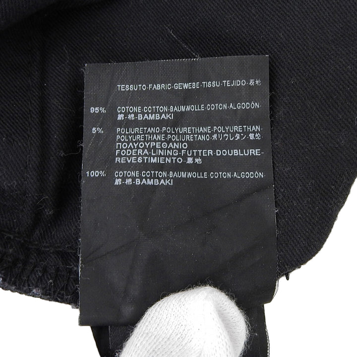 Great SAINT LAURENT PARIS Pants Logo Button Skinny Jeans black mens 33 315401