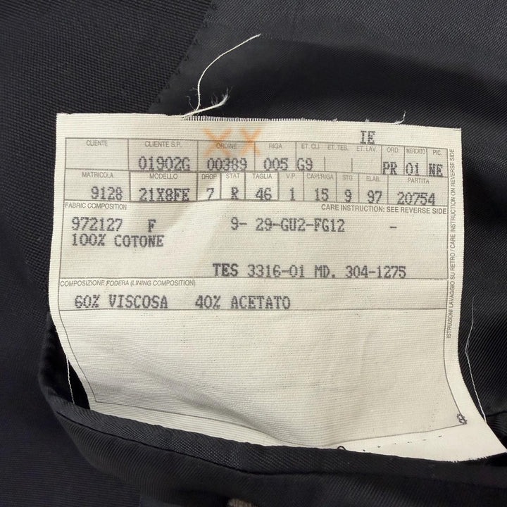 Great GUCCI suit Tom Ford era single-breasted peaked lapel jacket black