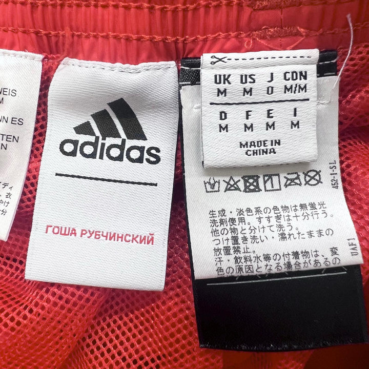 Excellent adidas GOSHA RUBCHINSKIY Pants Nylon pants track Red polyester mens M