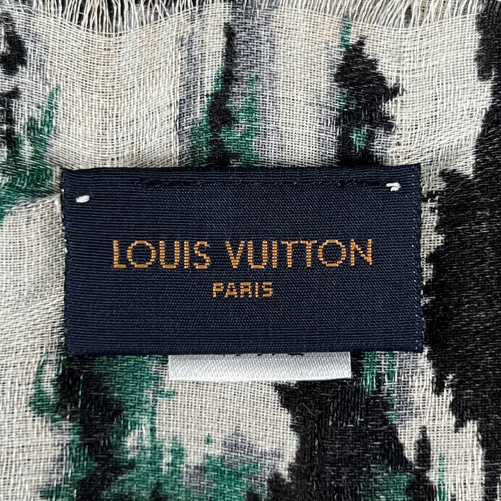 Excellent LOUIS VUITTON Stall Etol Storm multicolor silk Women MP1938