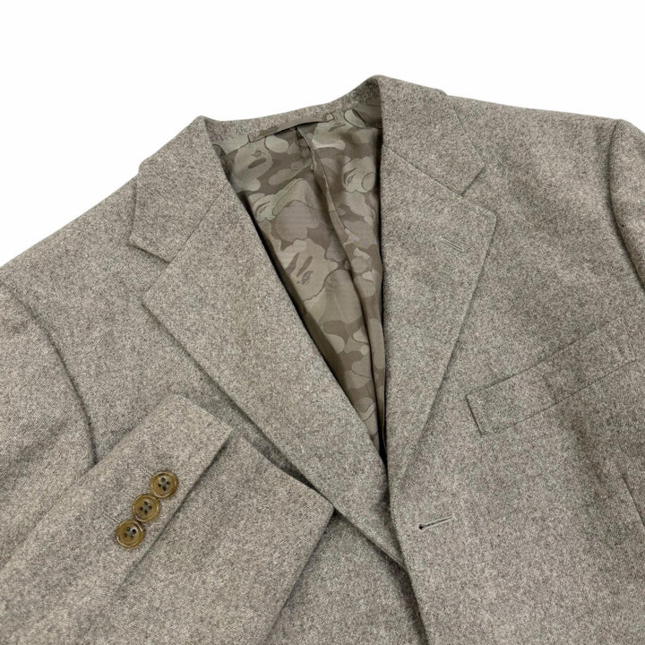 Pristine Mr BATHING APE suit by UNITED ARROWS Single beige hair mens 48
