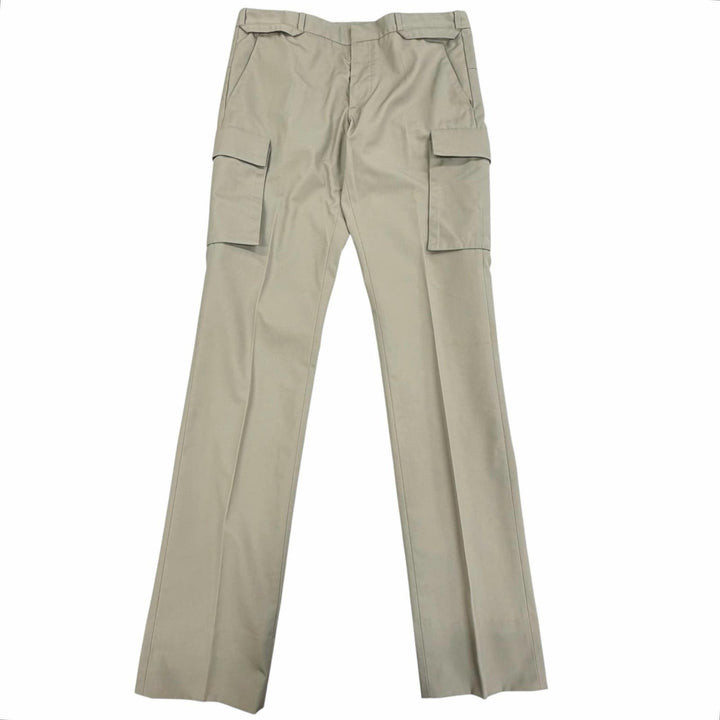 Excellent Dior HOMME cargo pants 2003: Hedi Slimane Stripped beige