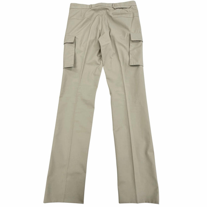 Excellent Dior HOMME cargo pants 2003: Hedi Slimane Stripped beige