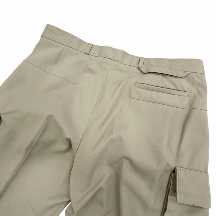 Excellent Dior HOMME cargo pants 2003: Hedi Slimane Stripped beige
