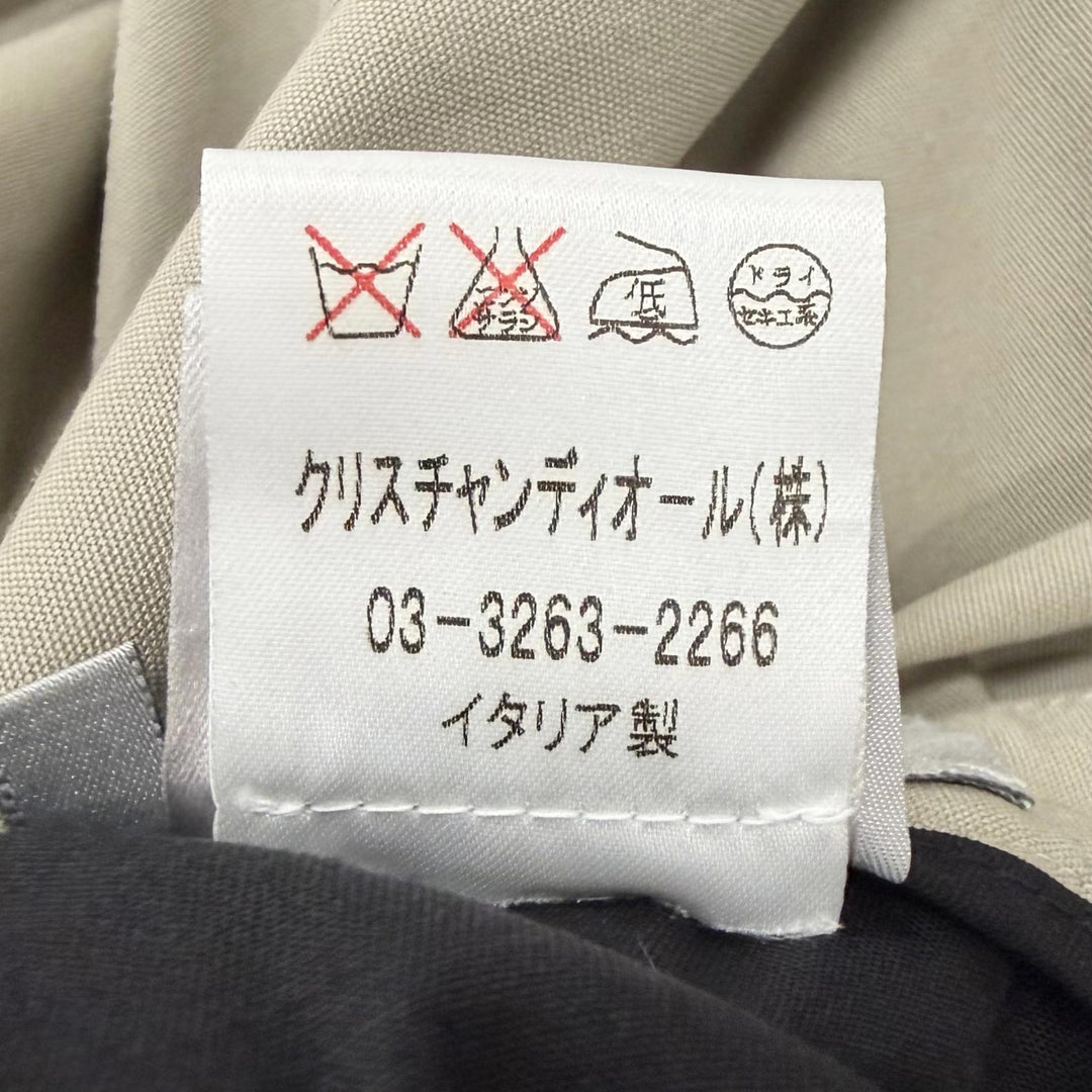 Excellent Dior HOMME cargo pants 2003: Hedi Slimane Stripped beige
