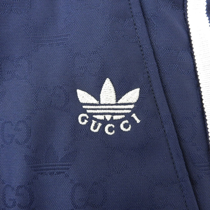 Pristine GUCCI adidas Pants GG logo all-over pattern Navy mens 50 710399