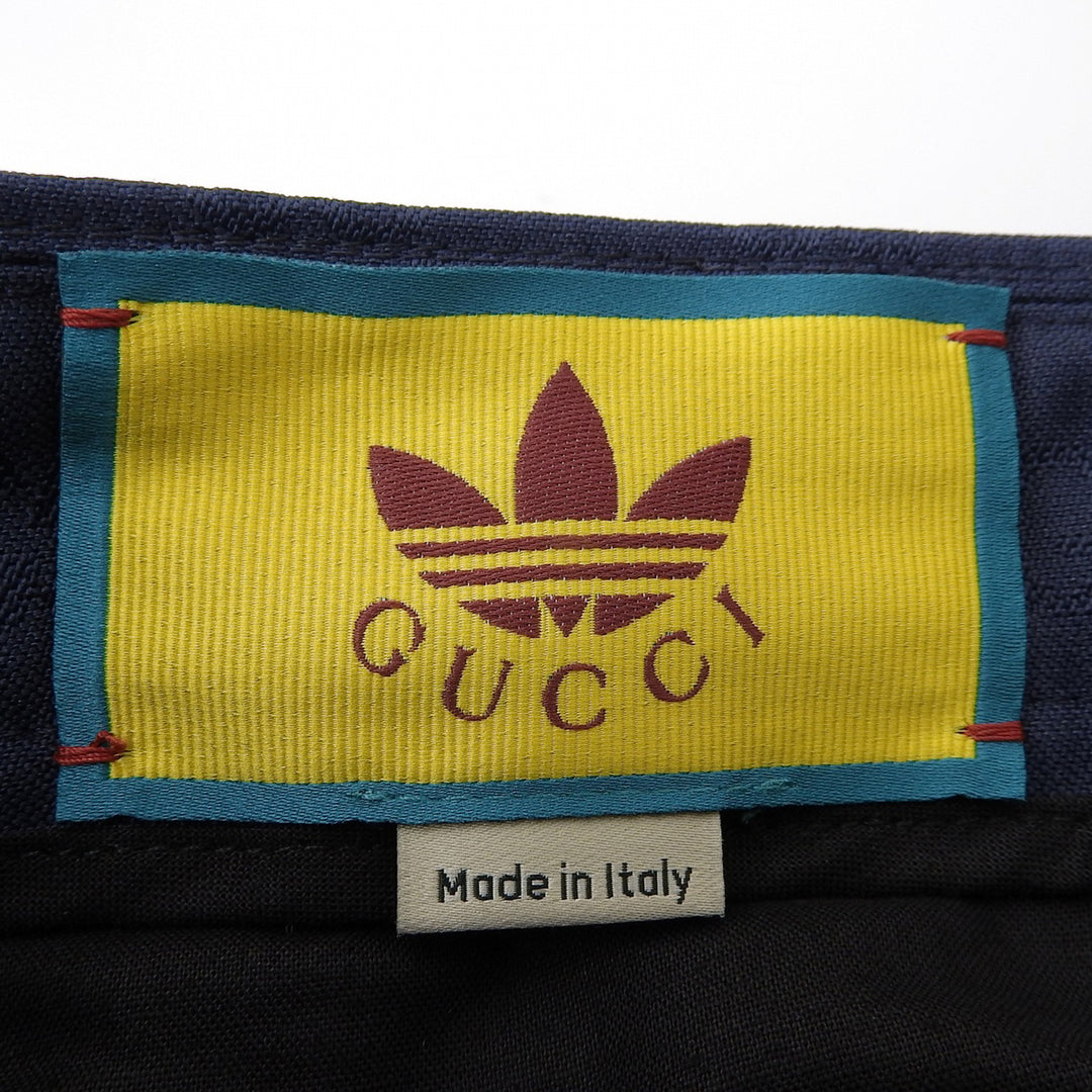 Pristine GUCCI adidas Pants GG logo all-over pattern Navy mens 50 710399