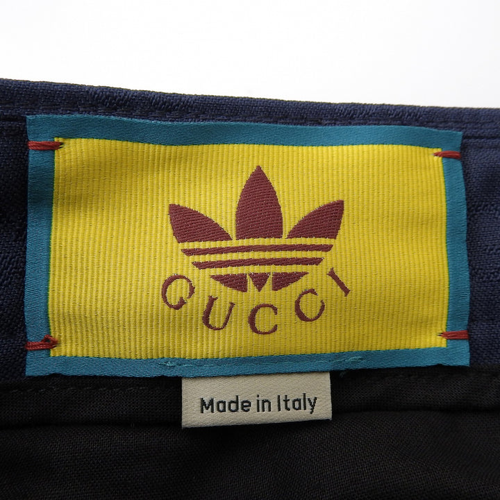 Pristine GUCCI adidas Pants GG logo all-over pattern Navy mens 50 710399