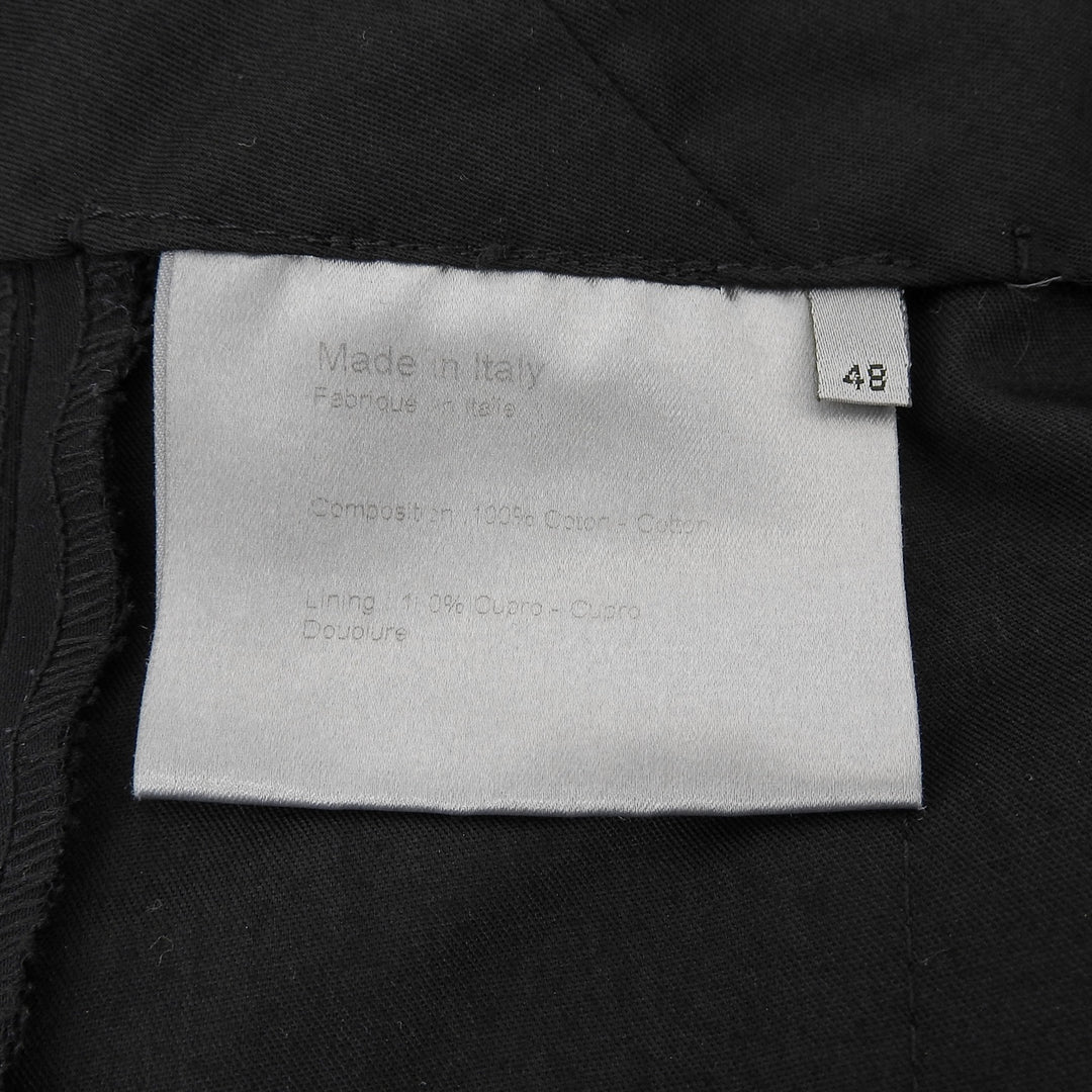 Great DIOR Wide pants Eddy period black cotton mens 48 2EH1012627