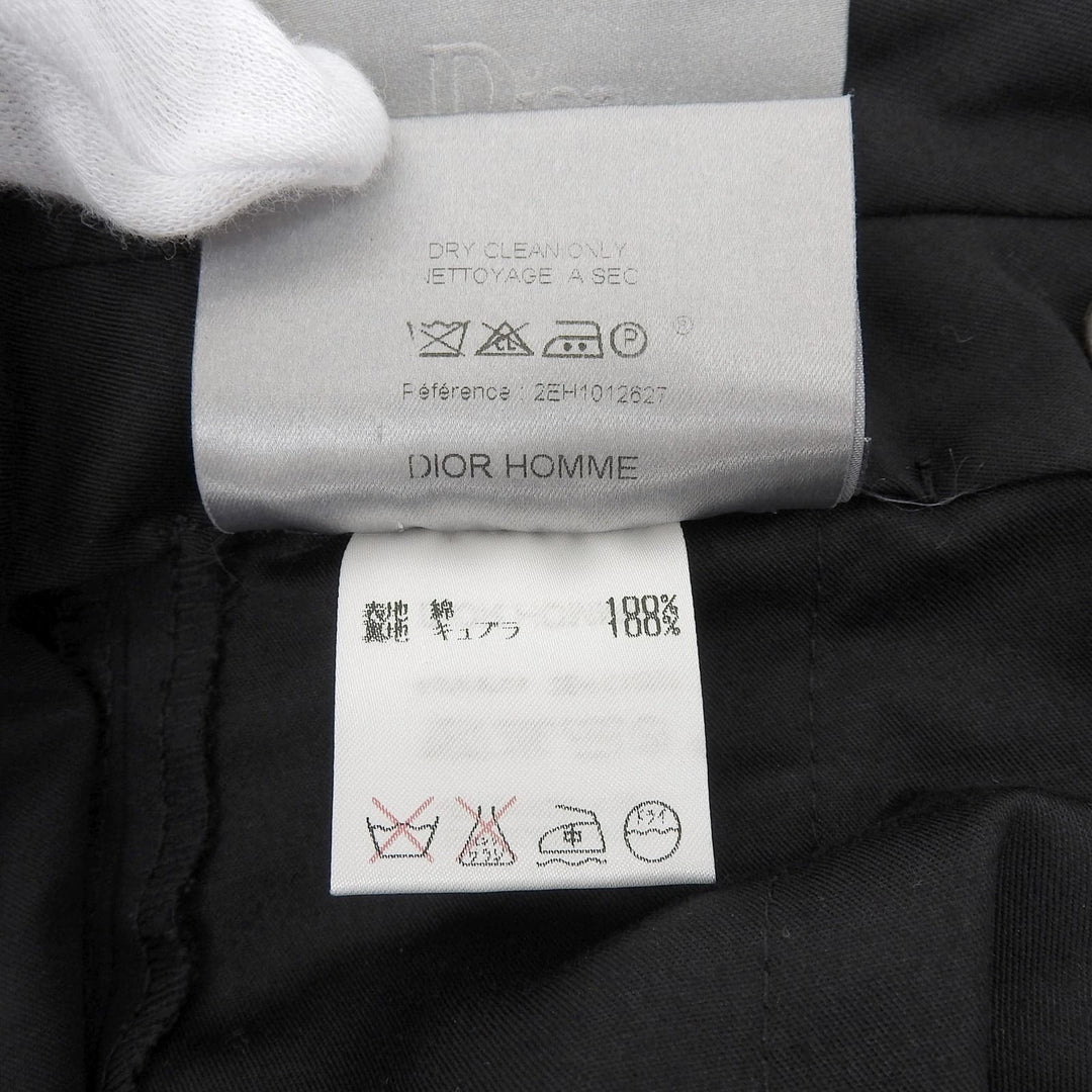 Great DIOR Wide pants Eddy period black cotton mens 48 2EH1012627