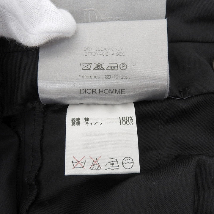 Great DIOR Wide pants Eddy period black cotton mens 48 2EH1012627