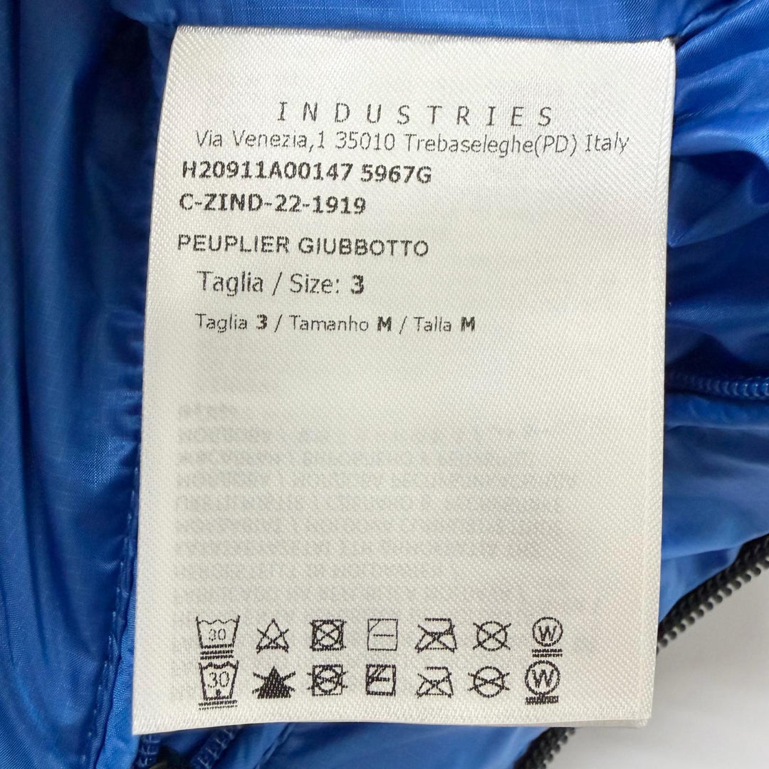 Pristine MONCLER Down jacket PEUPLIER GIUBBOTTO With hood blue Nylon mens 3