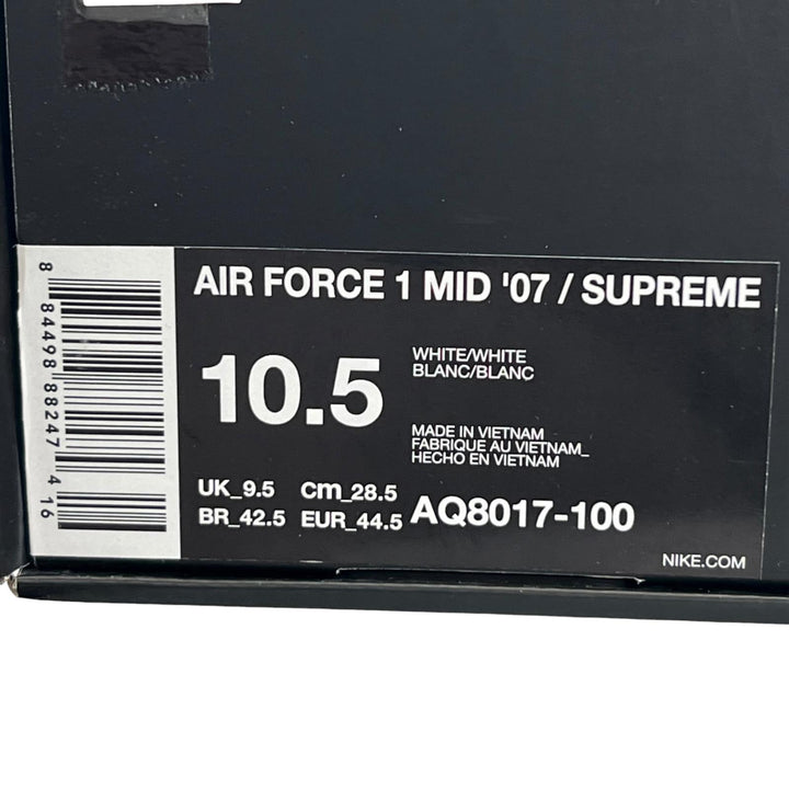 Pristine Supreme NIKE High cut sneakers AIR FORCE 1 MID 07 SUPREME NBA 28.5cm