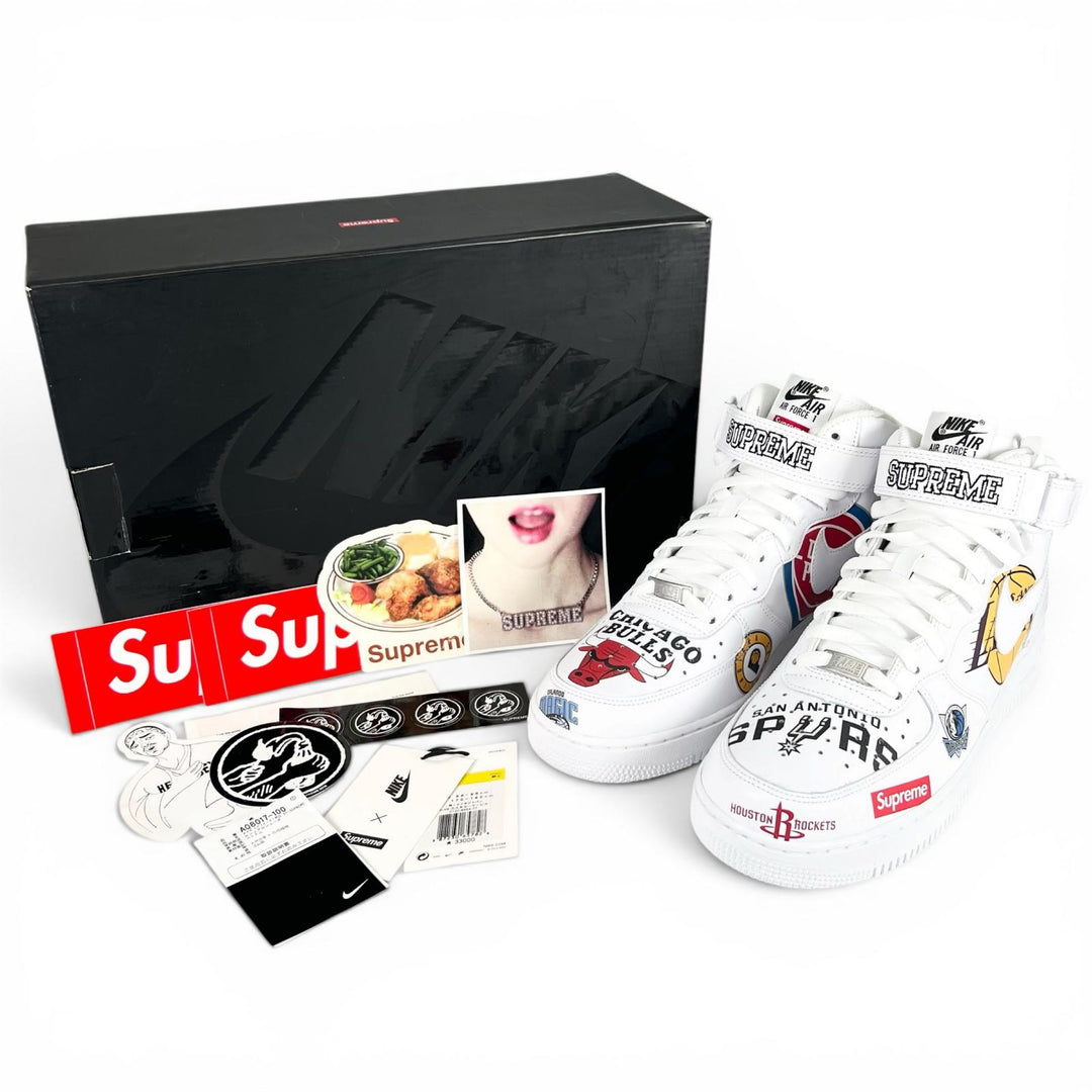 Pristine Supreme NIKE High cut sneakers AIR FORCE 1 MID 07 SUPREME NBA 28.5cm