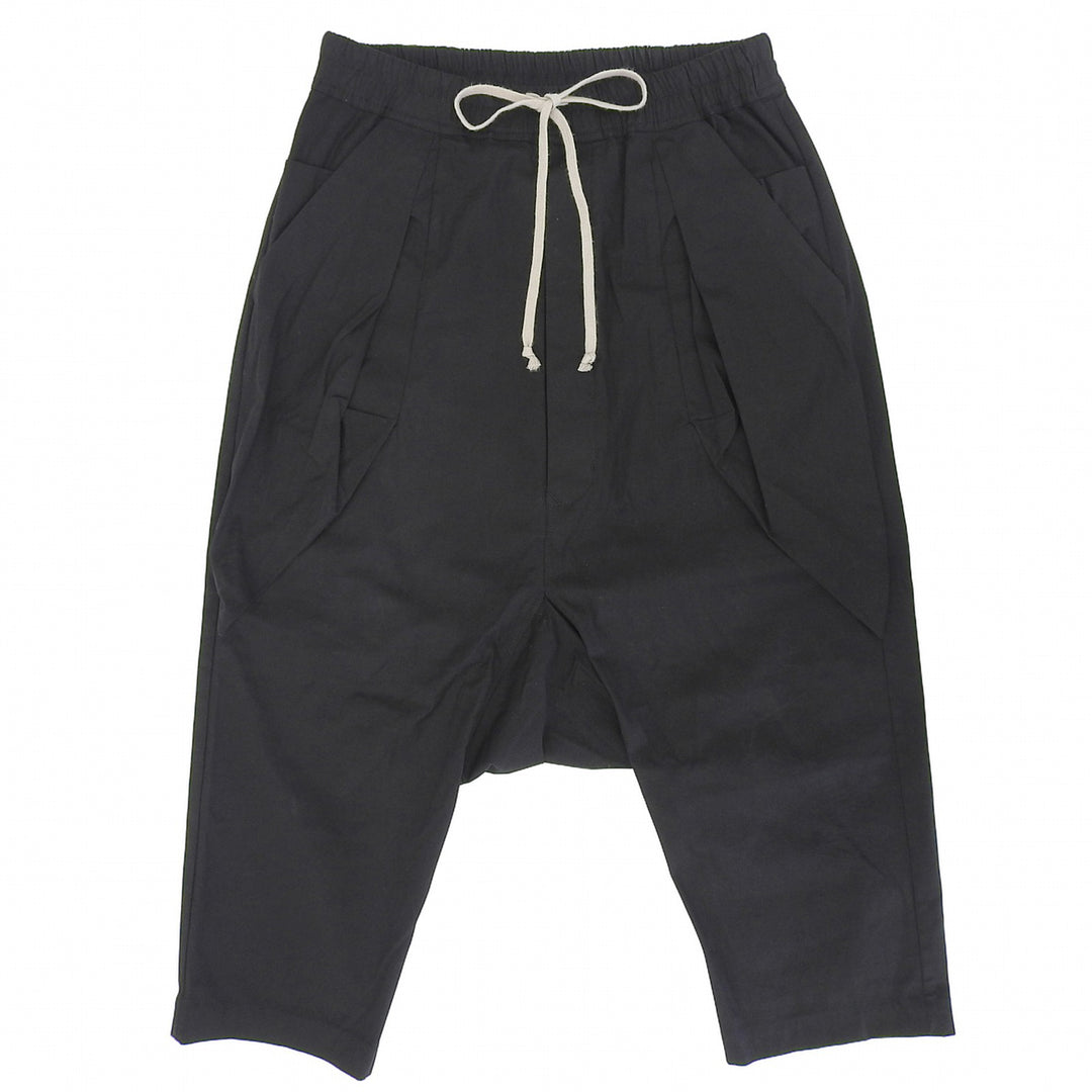 Great Rick Owens Pants ANTHEM CARGO CROPPED black cotton mens 48 RU16F6393