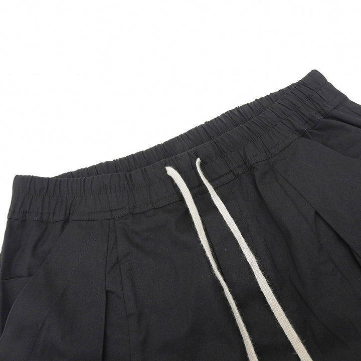 Great Rick Owens Pants ANTHEM CARGO CROPPED black cotton mens 48 RU16F6393