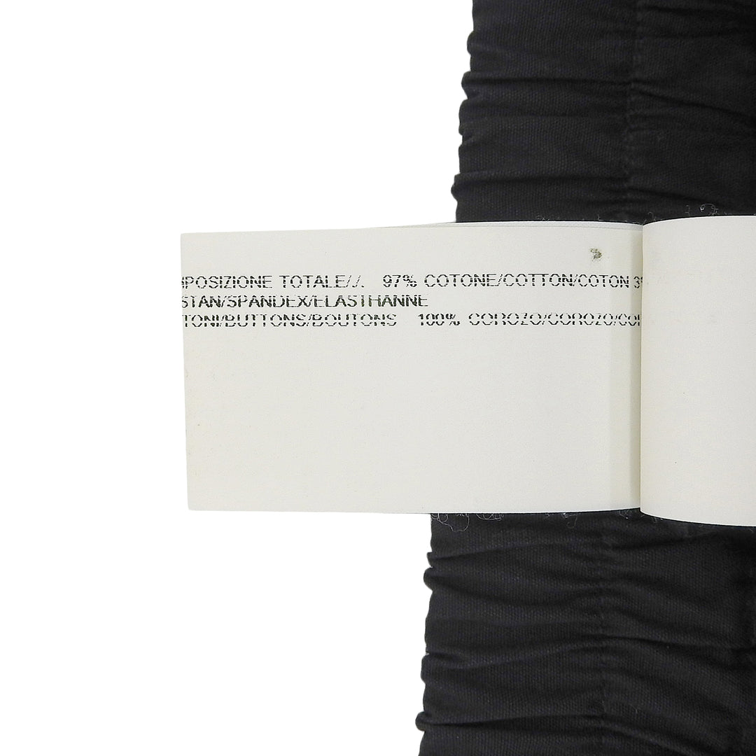 Great Rick Owens Pants ANTHEM CARGO CROPPED black cotton mens 48 RU16F6393