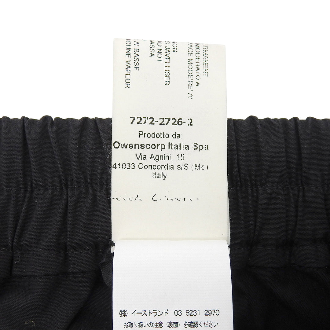 Great Rick Owens Pants ANTHEM CARGO CROPPED black cotton mens 48 RU16F6393