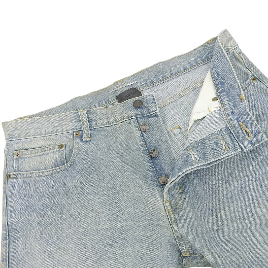 Excellent SAINT LAURENT PARIS Denim pants Vintage processing