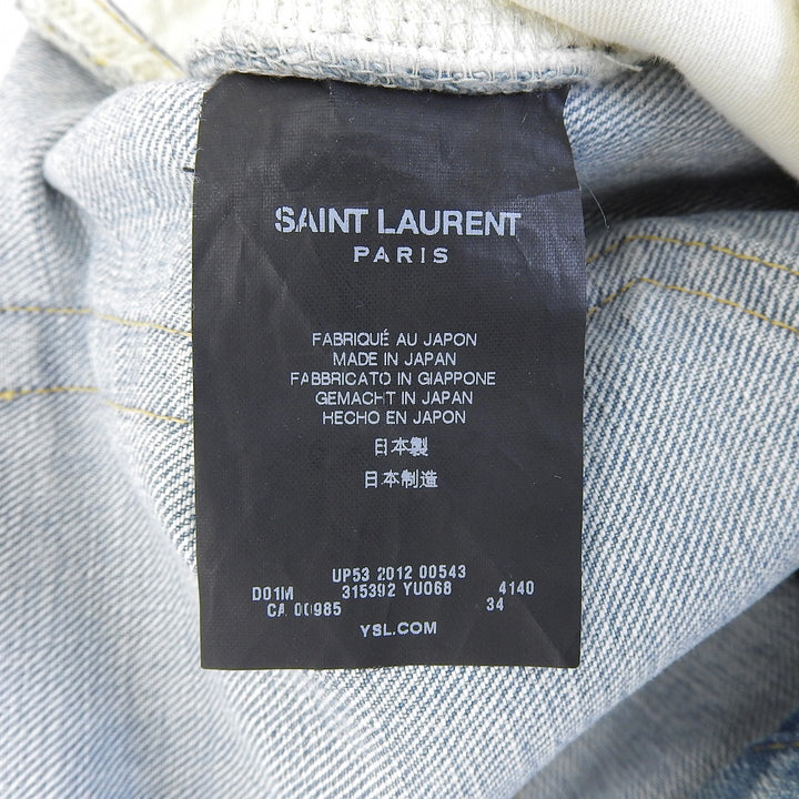 Excellent SAINT LAURENT PARIS Denim pants Vintage processing