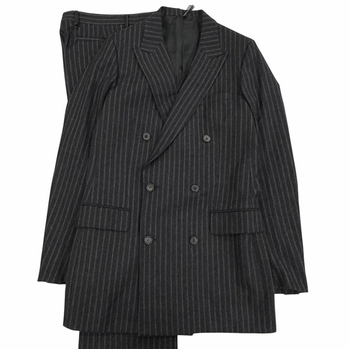 Excellent Dior HOMME suit 03AW Hedi Slimane Luster Period Charcoal gray