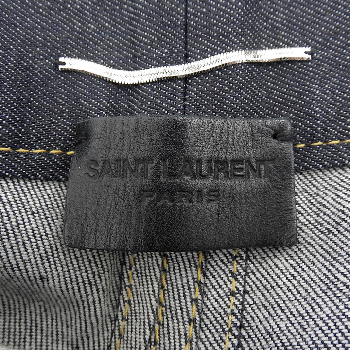 Excellent SAINT LAURENT PARIS Denim pants Eddy period Indigo mens 33 327138