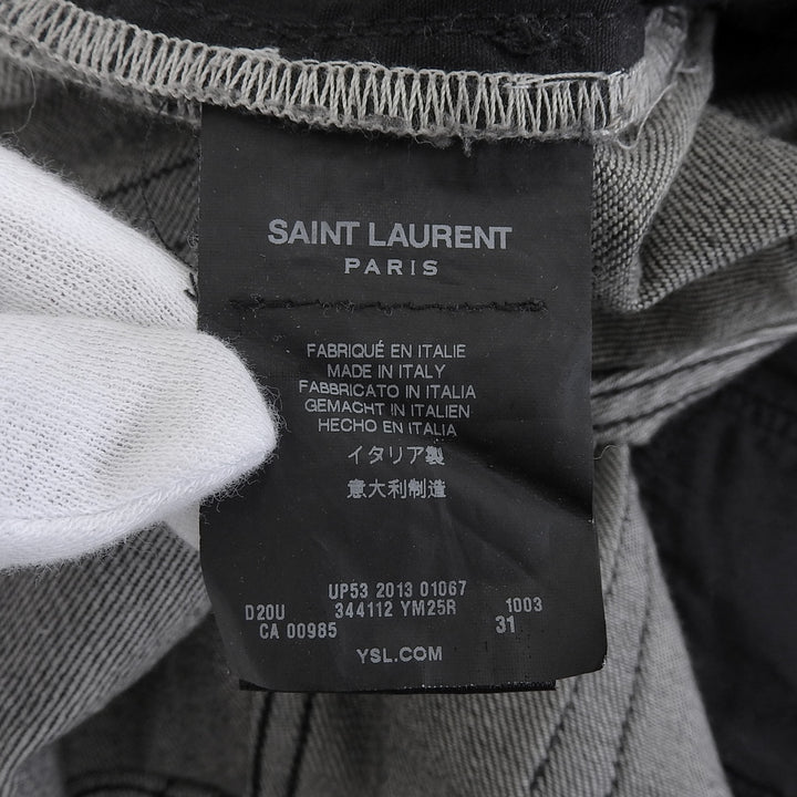 Great SAINT LAURENT PARIS Denim pants Hedi Slimane era, used finish, 31 344112