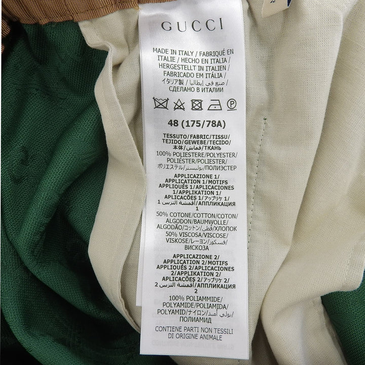 Excellent GUCCI adidas Pants GG logo, Sherry line, Three Stripes Track 48 702183