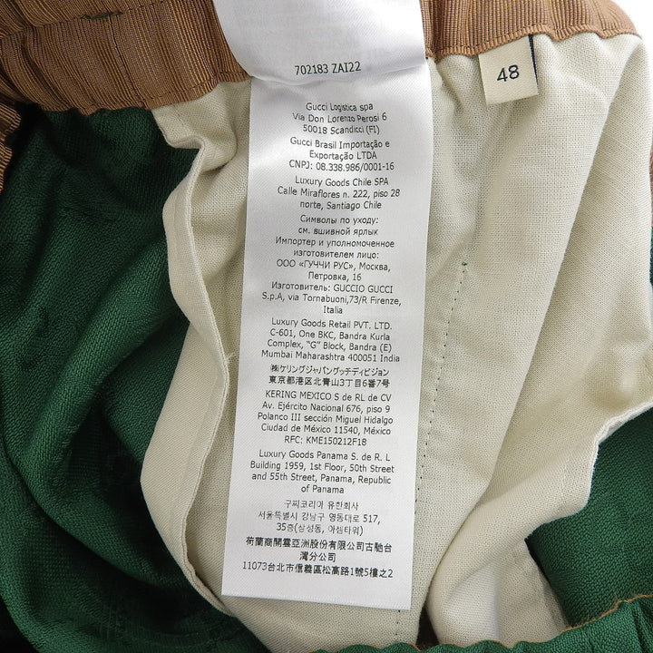 Excellent GUCCI adidas Pants GG logo, Sherry line, Three Stripes Track 48 702183