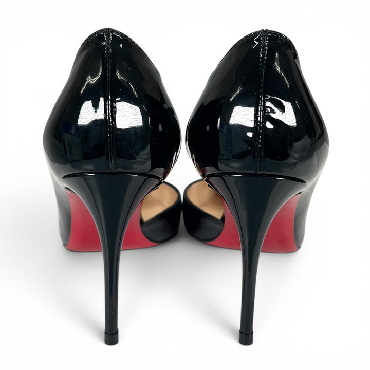 Excellent Christian Louboutin pumps Jumping 100 black Patent leather Women 35.5