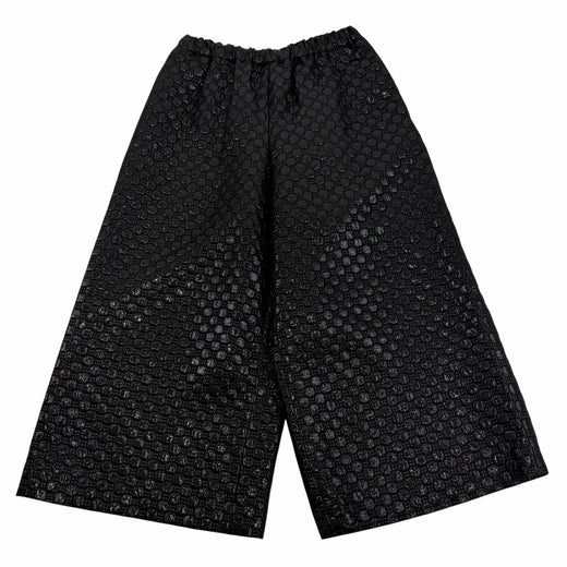 Pristine COMME des GARCONS Glitter honeycomb gaucho pants acetate M GO-P026