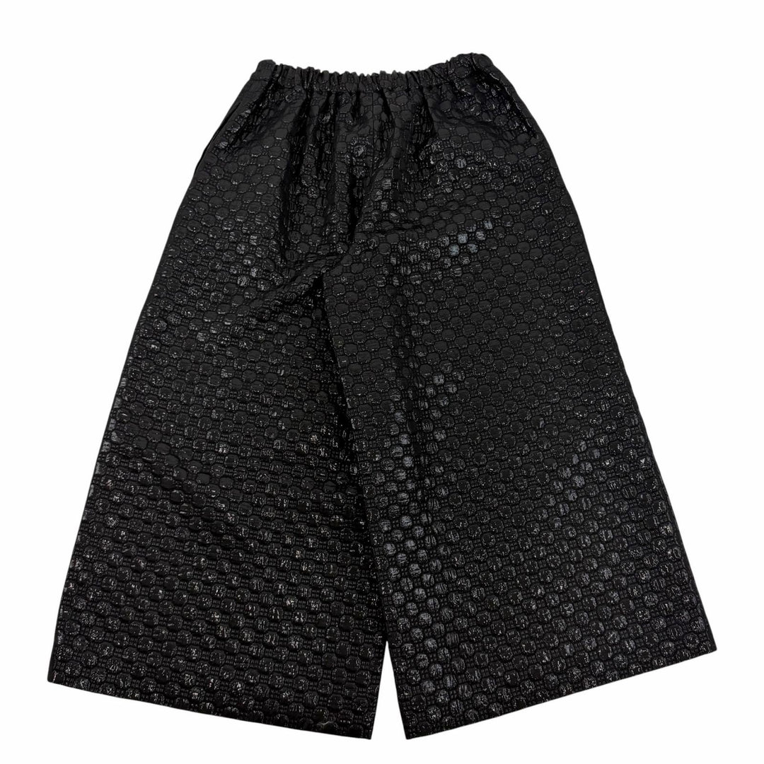 Pristine COMME des GARCONS Glitter honeycomb gaucho pants acetate M GO-P026