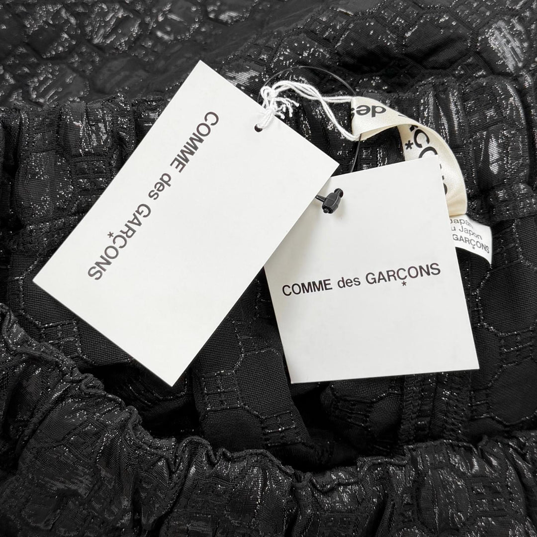 Pristine COMME des GARCONS Glitter honeycomb gaucho pants acetate M GO-P026