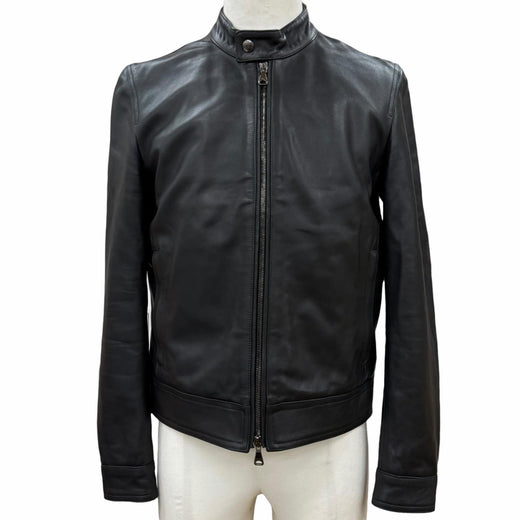 Great EMMETI Leather jacket JURI Lambskin Single black Sheep leather mens 44
