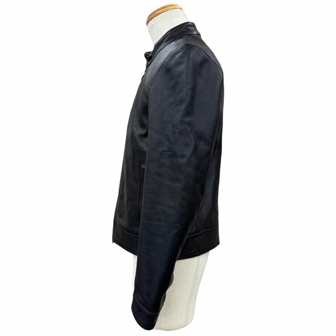 Great EMMETI Leather jacket JURI Lambskin Single black Sheep leather mens 44