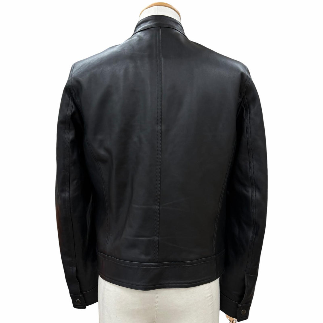 Great EMMETI Leather jacket JURI Lambskin Single black Sheep leather mens 44