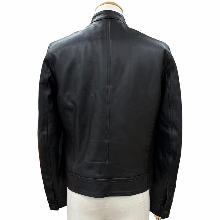 Great EMMETI Leather jacket JURI Lambskin Single black Sheep leather mens 44