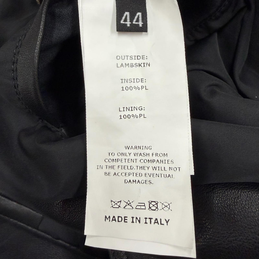 Great EMMETI Leather jacket JURI Lambskin Single black Sheep leather mens 44