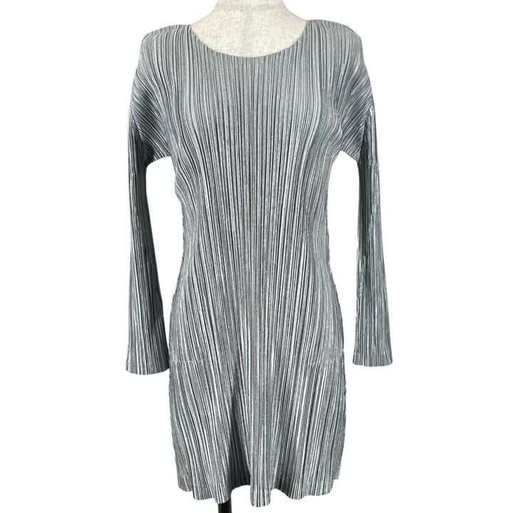 Great PLEATS PLEASE Tunic Shiny Pleated gray polyester Women 3 PP33-JT207
