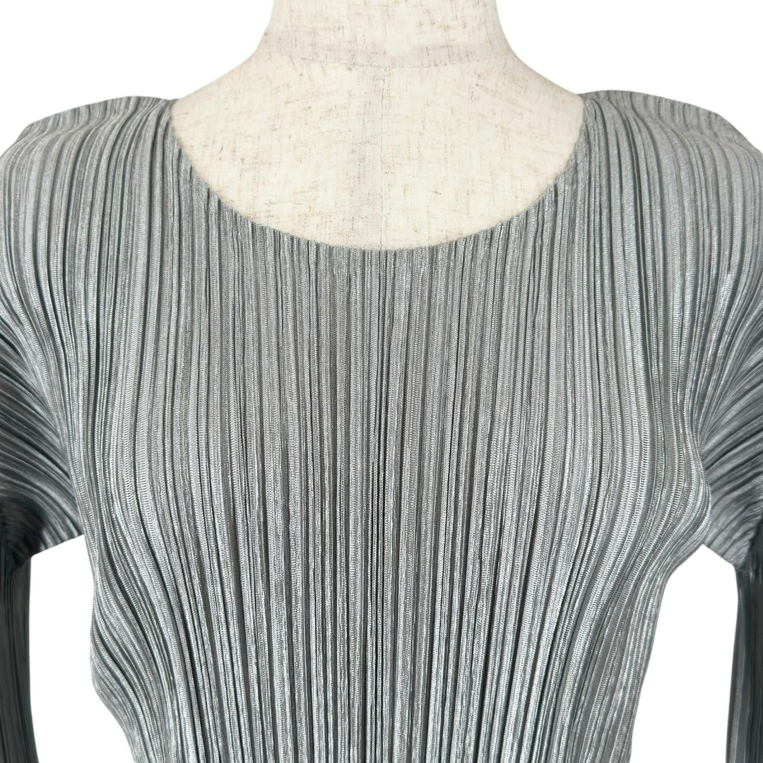 Great PLEATS PLEASE Tunic Shiny Pleated gray polyester Women 3 PP33-JT207
